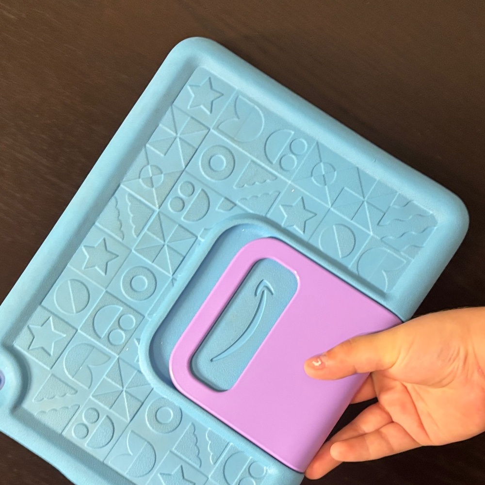 Amazon Kids Tablet Cover - Light Blue and Lavender